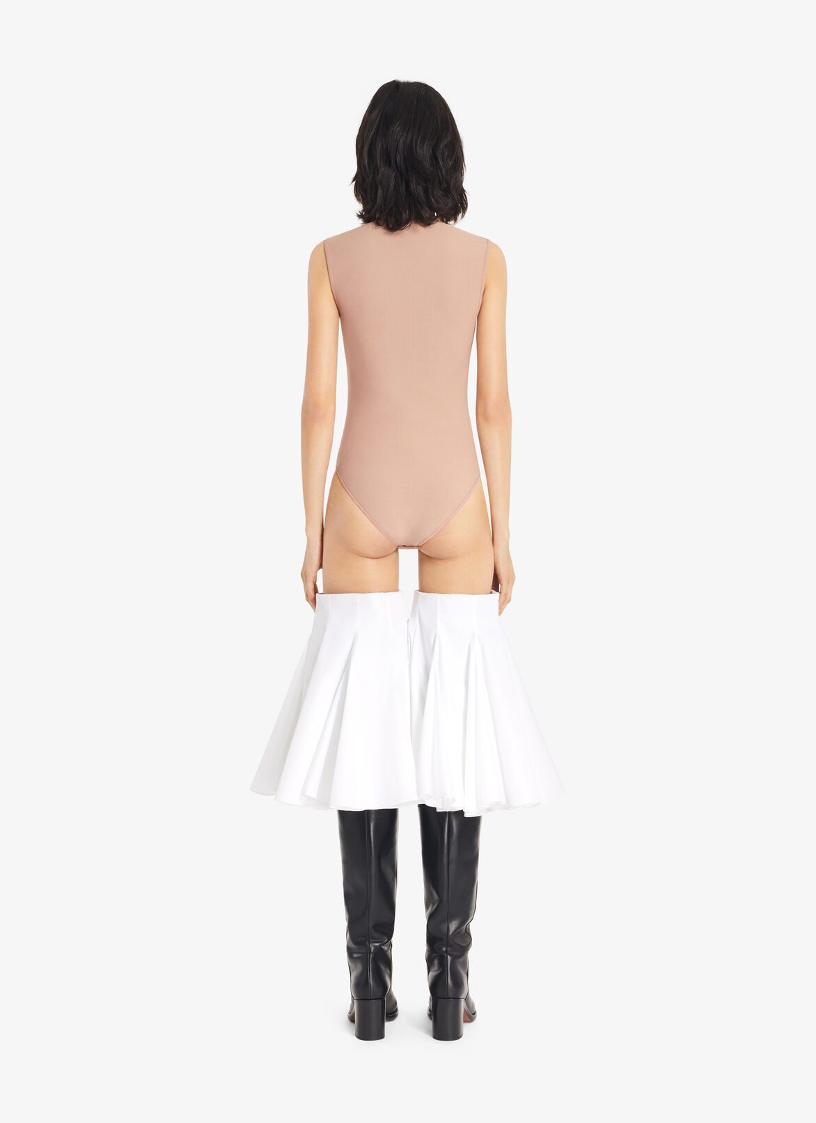 Body a collo alto Angie ALAÏA BODY A COLLO ALTO ANGIE NUDE